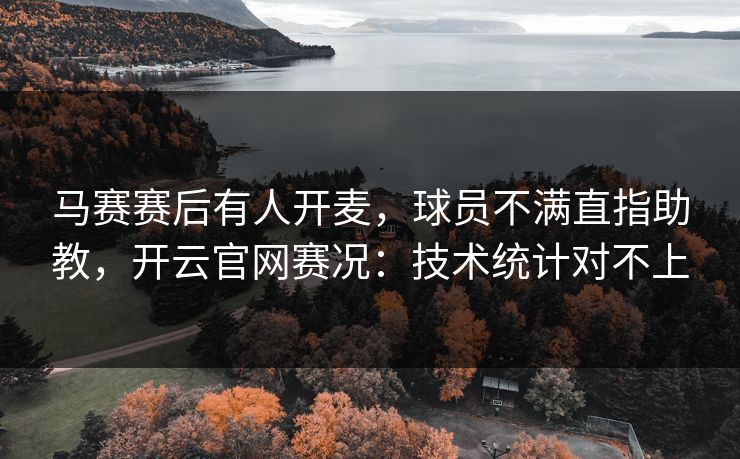 马赛赛后有人开麦，球员不满直指助教，开云官网赛况：技术统计对不上