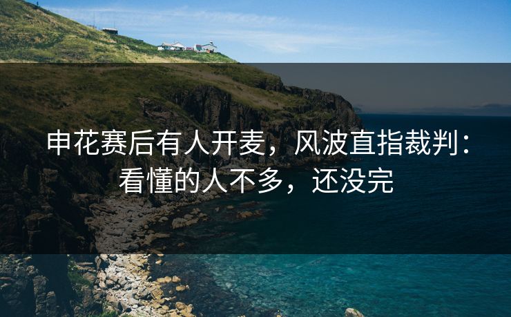 申花赛后有人开麦,风波直指裁判:看懂的人不多,还没完 申花赛后有人开麦,风波直指裁判:看懂的人不多,还没完